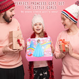 Fedio Princess Dress Up Shoes Set Little Girls Role Play Shoes Pretend Princess Gift Toy Set with 3 Pairs of Shoes,Princess Cape,Crown Tiaras,Unicorn Purse for Girls Aged 3,4,5,6 Birthday Christmas