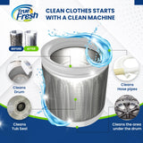 True Fresh Washing Machine Cleaner Tablets – 25-Pack Deep Cleaning for Front Loader, Top Load & HE Washers – Helps Remove Odor-Causing Residues, Pet Hair & Hard Water Buildup – Septic Safe