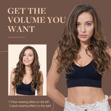 GOO GOO Clip in Hair Extensions Real Human Hair, Remy Human Hair Extensions Clip ins for Women, Natural Human Hair, 20inch 120g 7Pcs, 4A Chocolate Brown