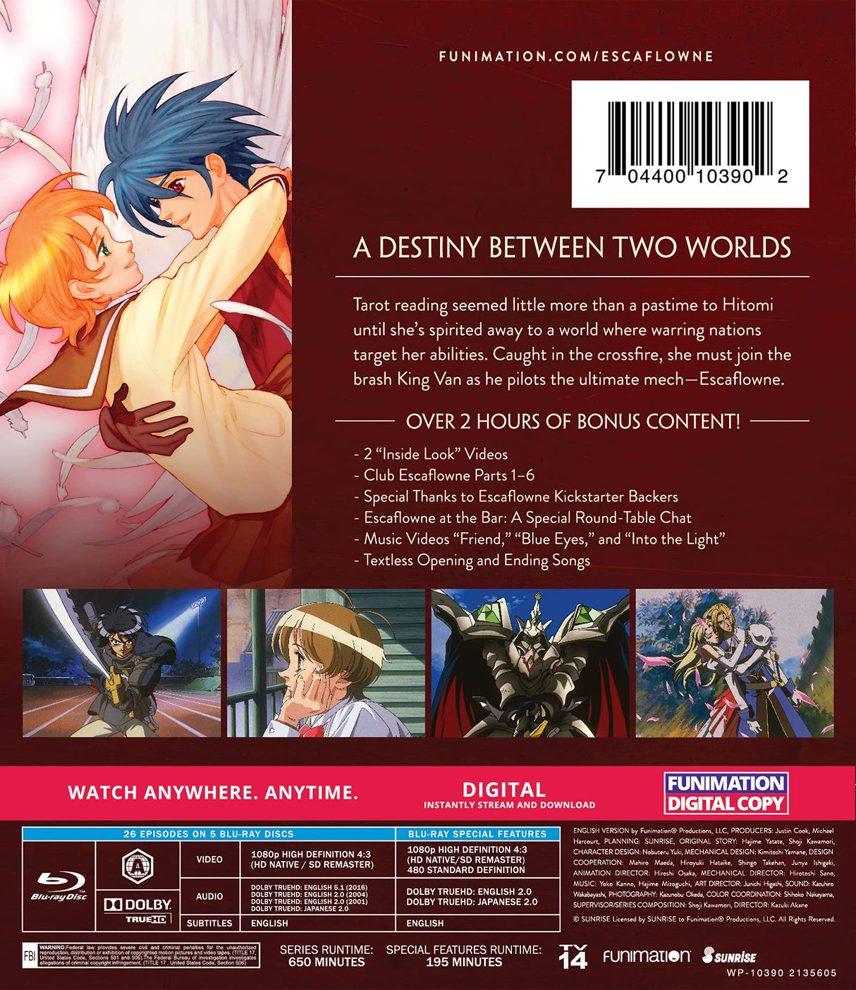 The Vision of EscaFlowne: The Complete Series - Classics Blu-ray + Digital