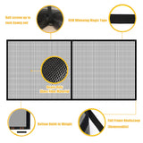 LIAMST Garage Door Screen for 2 Car Garage Door-16x7FT Reinforced Fiberglass Garage Screen, Magnetic Garage Screen Door