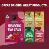 FGO Organic Hibiscus Tea, 100 Count, Eco-Conscious Tea Bags, Caffeine Free, Packaging May Vary (Pack of 1)