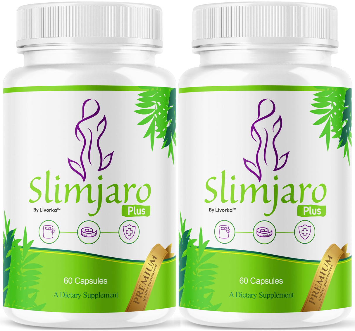(2 Pack) SlimJaro Plus Pills - Official SlimJaro Plus Advanced Formula, Slim Jaro Plus Supplement Capsules All Natural Ingredients for Health & Wellness Support Reviews, 120 Capsules for 2 Months