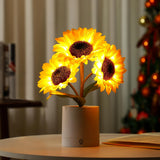 hibeauti Sunflower LED Lamp for Women, Mother's Day Ideal for Bedroom Decor Sunflower Gifts for Mom Grandma Teacher Aunt Girlfriends Coworker Friend Wife Mothers Anniversary Birthday Christmas