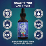 Clean Nutra Lutein and Zeaxanthin Eye Vitamins Supplement Lycopene Astaxanthin Bilberry Liquid Drops | Organic Astaxanthin Daily Lutein for Eyes Health Support Vitamin Minerals Extract | 60 Servings