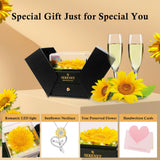 Sereney Preserved Sunflower Gifts for Women You are My Sunshine Necklace