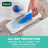 Depend Fresh Protection Adult Diapers, Incontinence Underwear for Men, Disposable, Maximum, Small/Medium, Grey, 32 Count, Packaging May Vary