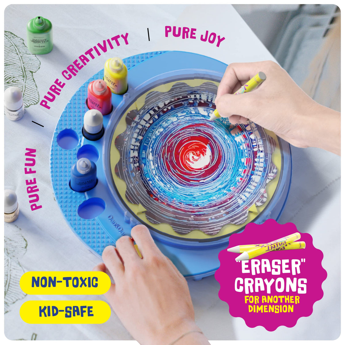 Paint Vortex Spin Art Machine - Kids Art Kit for Boys & Girls Ages 6+