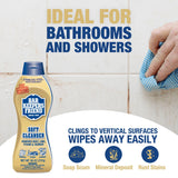 Bar Keepers Friend Soft Cleanser Liquid (2 x 26 oz) Plus Dish Fish Sponge - Multipurpose Cleaner & Rust Stain Remover for Stainless Steel, Porcelain, Ceramic Tile, Copper, Brass & More