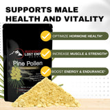 Pine Pollen Powder Wild Harvested - 99% Cracked Cell Wall | Supports Healthy Energy & Longevity (50 Grams)