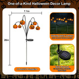 2 Pack Solar Halloween Lights Outdoor Decorations, Fall Pumpkin Lanterns