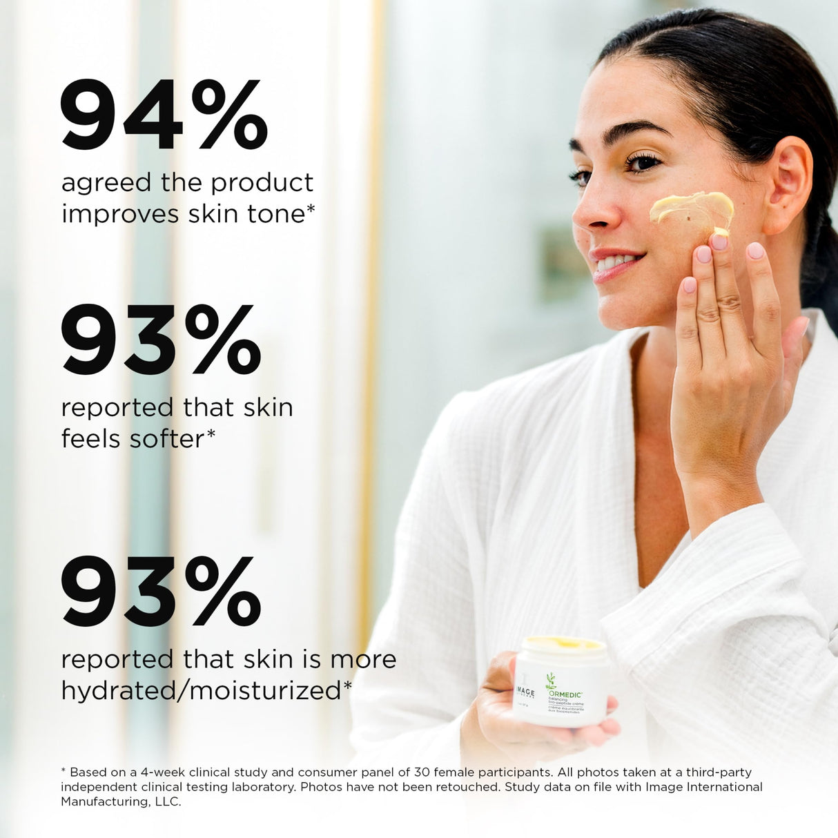 IMAGE Skincare, ORMEDIC Biopeptide Crème, Balancing Face Moisturizer with Shea Butter, Hyaluronic Acid and Organic Plant Oils, 2oz