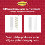 Command 15 lb & 10 lb Large and Medium 28 Pairs Picture Hanging Strips (56 Strips), Damage-Free Hangers for Picture Frames, No Tools Required, Great for Home Room Wall Decor, White Adhesive