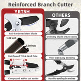 YRTSH Loppers Branch Cutter Heavy Duty Tree Trimmer with Compound Action