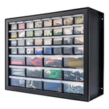 IRIS USA Small Parts Storage, Made in USA, Cabinet, 44-Drawer Organizer for Screws, Nuts, Bolts, Electronics, Hardware, Beads, Crafts, Building Bricks, Stackable Garage Storage – Black