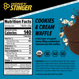 Honey Stinger Organic Gluten Free Cookies & Cream Waffle, Energy Stroopwafel for Exercise, Endurance and Performance, Sports Nutrition for Home & Gym, Pre & During Workout, 16 Waffles, 16.96 Ounce