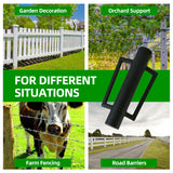 DCLFIRMX Fence Post Driver with Handle 16.5 Inch T Post Driver, 8LB Heavy Duty Hand Post Pounder, 2.7 inch Inner Diameter Hand Post Rammer for Metal Fence Stake, U Channel, Sign Post