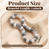 Kingdder Fidget Bodhi Seed Bracelet Women Anxiety Bead Bracelet Meditation Healing Stretch Stress Relief Gift for Adult Men(4 Pcs,Classic Color)