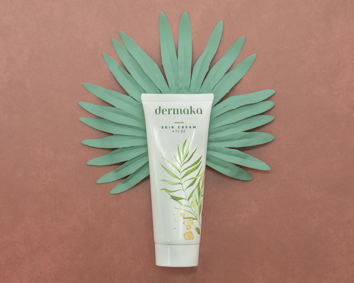 Dermaka All-Natural Cream 4 oz – 2 pack Moisturizing Lotion with Arnica, Green Tea, Chamomile & Vitamin E – Hydrating, Fast-Absorbing & Non-Greasy Formula for Healthy-Looking Skin