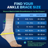 Modvel Foot & Ankle Brace Socks for Sprained Ankle Compression Sleeve - Plantar Fasciitis Relief Brace, Foot Support for pain Women & Men - Tendonitis & Arthritis Feet Sleeve, Stabilizing Ankles Wrap