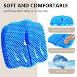 Gel Seat Cushion for Office Chair 3.54in Thick Ergonomic Gel Chair Cushion Seat Pad for Long Sitting Relieve Sciatica Back,Pressure Sore Ulcer Pain,Seat Cushion for Wheelchair Office Chairs Car Seats