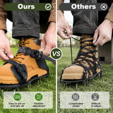 Qdreclod Aeration Shoes for Lawn, Lawn Aerator Shoes for Grass, Stainless Steel Spikes with Adjustable Straps for Garden, Grass Aeration, Floor Paintin