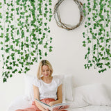 Freyalife Fake Vines for Room Decor(48Pack336Ft) Aesthetic Artificial Plant Ivy Leaves Hanging Greenery Garlands for Home Bedroom Wall Wedding Christmas Party Office patio Indoor, Outdoor Garden Décor