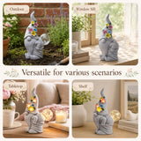 Acgarten Solar Funny Garden Gnome Statue: Outdoor Lights Decorations