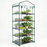 KOL 27x19x76 in PVC Cover 5-Tier Mini Greenhouse, Indoor Outdoor
