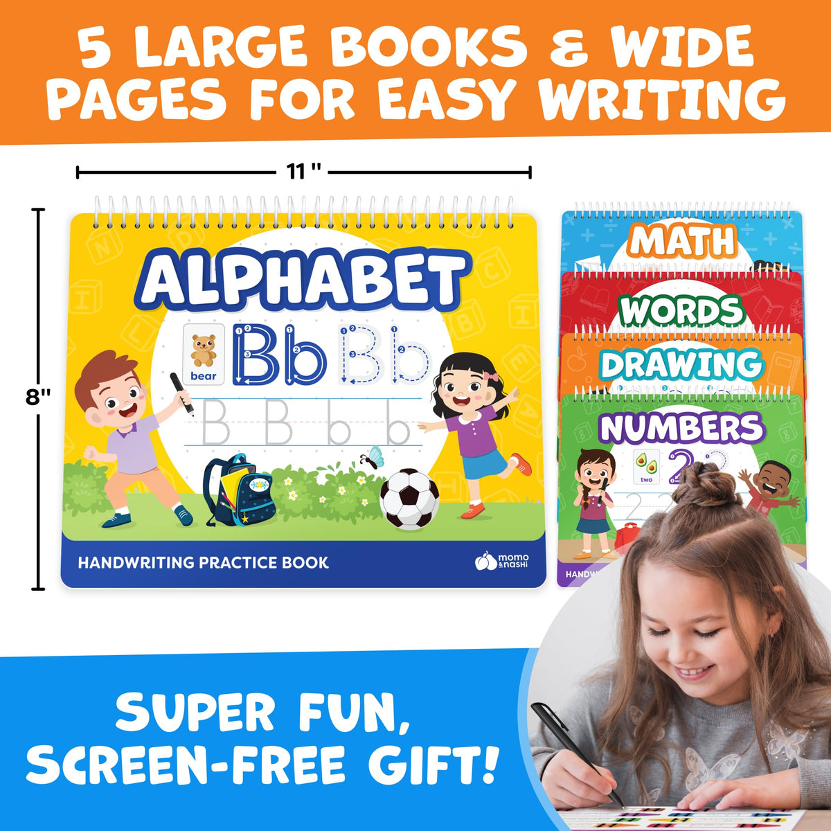 Magic Grooved Writing Practice Books & Kindergarten Workbooks Ages 3-7