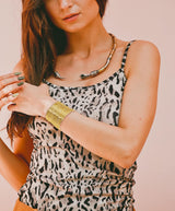 BOMAIL 6 Pieces Gold Upper Arm Cuff Band Bracelet Set