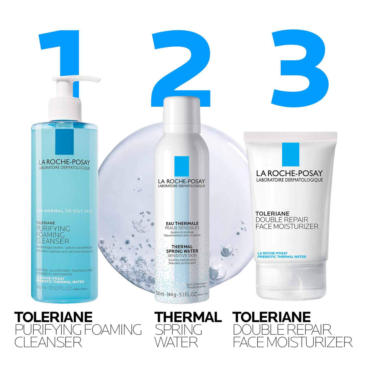 La Roche-Posay Toleriane Purifying Foaming Facial Cleanser, 13.52oz