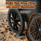 RONPOW 20" Flat Free Wheels Compatible with rubbermaid Wheelbarrows Tires