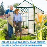 XISOCO 3 PCS 4' x 2' x 0.24'' Polycarbonate Greenhouse Panels, Double Layer Polycarbonate Panels, Outdoor Waterproof, UV Protected, Impact Resistance Clear Sheets, for Garden and Greenhouse