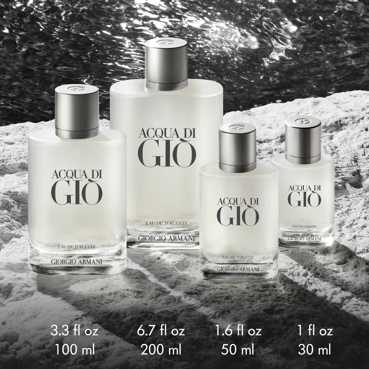 Armani Beauty - Acqua di Gio - Eau de Toilette - Cologne for Men - Long Lasting Fragrance with Bergamot notes, Jasmine, White Musks, Patchouli & Cedarwood – 6.7 Fl Oz