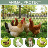 Plastic Wire Mesh Fence Roll 16 in x 50FT Plastic Chicken Mesh with 80 Pcs Zip Ties Balcony Garden Netting Fencing Barrier for Dogs, Poultry, Puppy, Garden Snake Barrier