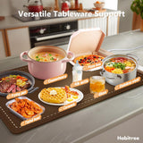 Warming Silicone Mat for Food - Day Gifts Kitchen Gadget, Graphene Rapid Heating, Warming Tray with 6-Level Temp Control, Rollable, Easy Clean - for Parties, Gatherings (Brown)