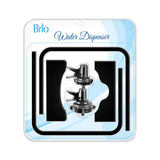Brio Stainless Steel 3-5 Gallon Water Jug Stand and 2 Dispenser Valves, Rust-Resistant Non Slip Water Stand with BPA Free Fast Flow Water Spout Fits BOTH 48mm and 55mm Bottles 2 CAPS INCLUDED (Black)
