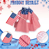 JcHrmers Patriotic Porch Goose Outfits 4th of July Goose Outfit Fits 23" Cement Plastic Goose Statue for Independence Day USA 250th Anniversary Outdoor Lawn Garden Yard Patio Decoration (Style 1)