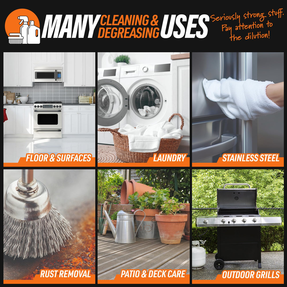 Calyptus 50% Pure Concentrated Vinegar | Maximum-Performance (12.5X) Power | Technical Grade | Dilutes Easily to 5% Acidity (1.5 Cups per Gallon) | Home and Outdoor Cleaning Concentrate | 2 Gallon