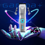 GAMMA+ Cyborg Professional Metal Cordless Ergonomic Hair Clipper with Digital Brushless Motor