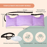 MOYOAMA Post Mastectomy Pillow - Post Surgery Pillow for Car, Breast Reduction & Augmentation Patients, Breast Pillow After Heart Surgery Pillow, Mastectomy Recovery Must Haves, Post Surgery Gift