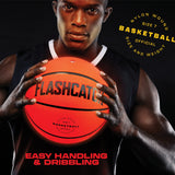 FlashCatch Light Up Basketball - Glow in The Dark - Sports Gear Accessories Gifts for Boys 8-15+ Year Old - Kids Teens Gift Birthday Ideas - Teen Boy Toys Ages 8 9 10 11 12 13 14 15 Outdoor Teenager