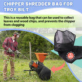 24" x 48" Wood Chipper Collection Bag for Troy Bilt - Universal Shredder Mulcher Replacement Bag with Heavy-Duty Mesh for Wood Chips, Leaves and Yard Waste