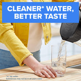 Brita Metro Small 6-Cup Water Filter Pitcher with BritaPlus Filter, WQA NSF/ANSI Certified, Reduces 2X Contaminants vs. Standard, Reduces Chlorine, Zinc, Copper, Mercury & More, Clear