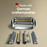 Braun Electric Shaver Head Replacement Part 94M, Compatible with Series 9 Pro and Series 9 Electric Razors for Men, Silver