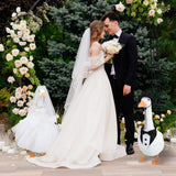 Hoemwarm Wedding Porch Goose Outfit Set Bride Groom Costume