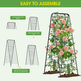Heavy Duty Cucumber Trellis, 50" x 17" A-Frame Garden Trellis.1Pack