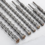 Wensilon Extension Concrete Drill Bit Lengthening 1pcs 1" X 30" Cross-Type Double Thread Carbide Material Suitable for Concrete, Brick, Cement Walls, Stone, Extra Long Hammer Drill Bits for Concrete