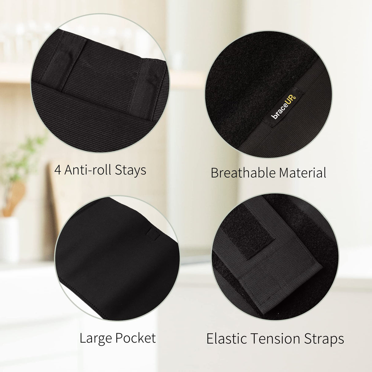 BraceUP Plus Size Back Brace for Woman and Man - 3XL to 5XL Extra Large Lower Back Support with Straps and Compressions, Herniated Disc Back Pain Relief, Abdominal Plus Size Binder (5XL)